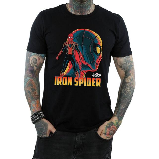(M, Black) Avengers Infinity War Mens Spider-Man Cotton T-Shirt