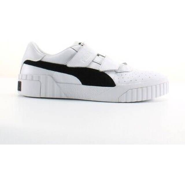 Puma Cali V x Selena gomez White Leather Strap Up Womens Trainers 370757 01 - Size UK 3.5
