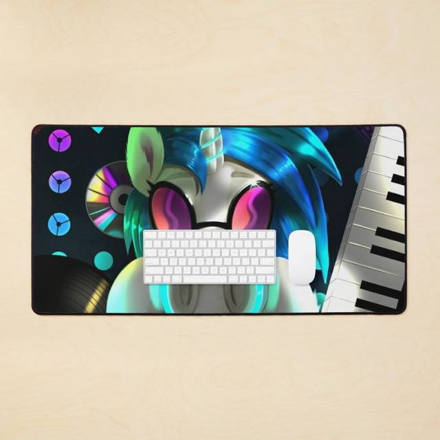 Desk Mat Wubs - Vinyl Scratch Large Gaming Mouse Pad 35x16 inch
