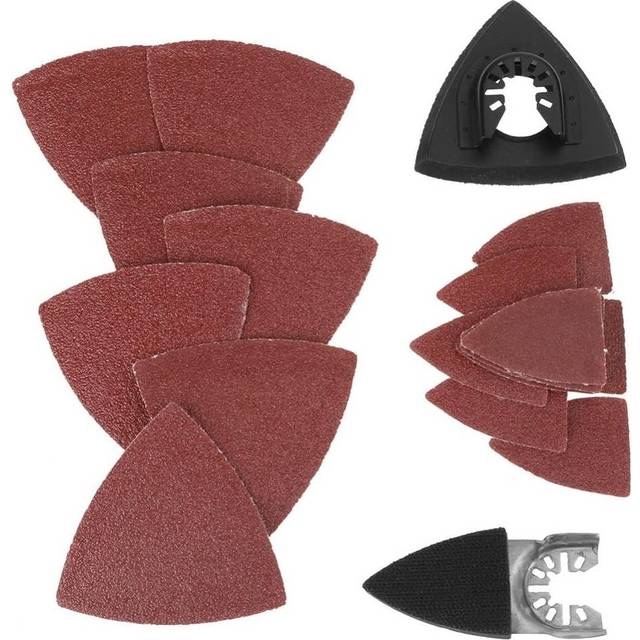 82pcs Oscillating Saw Sanding Kit Oscillating Sand Pad Multi Tool Compatible with Bosch Stanley Multimaster Makita Dremel