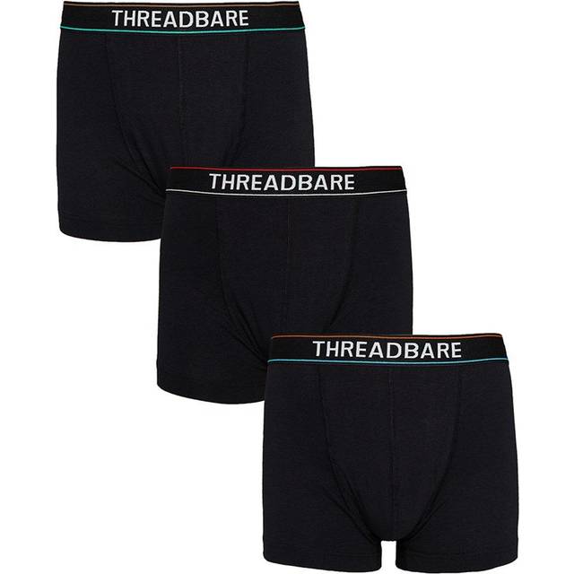 3 Pack 'Chicane' Hipster Boxers - Black - XL