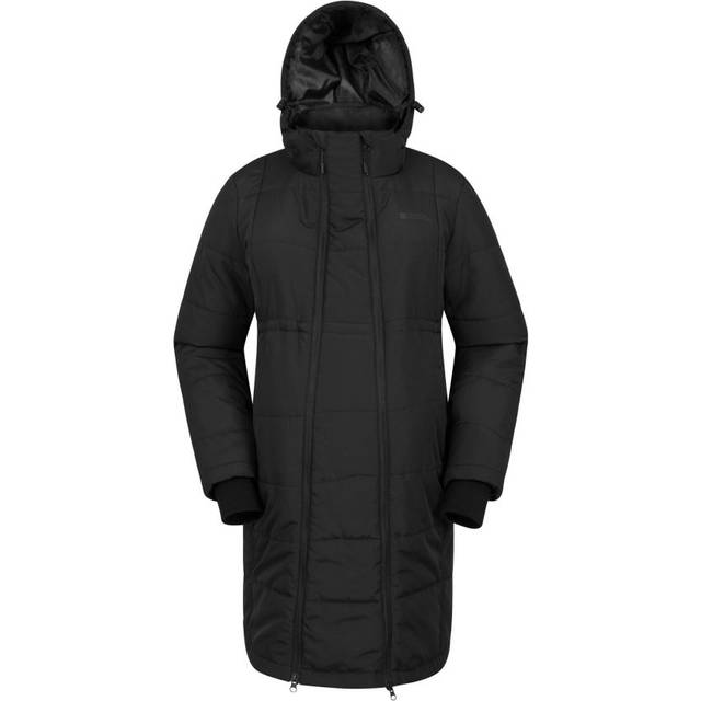 (8 UK, Black) Mountain Warehouse Womens/Ladies Amethyst Long Maternity Padded Jacket