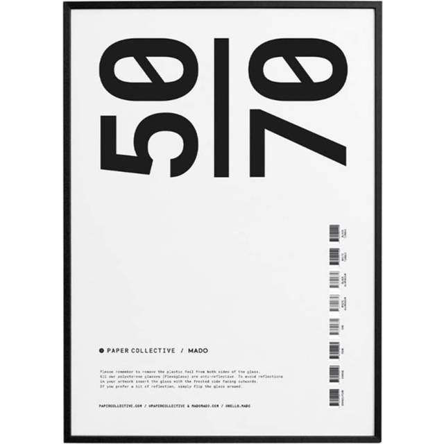 Frame Black Wood / Glass, 50x70 cm