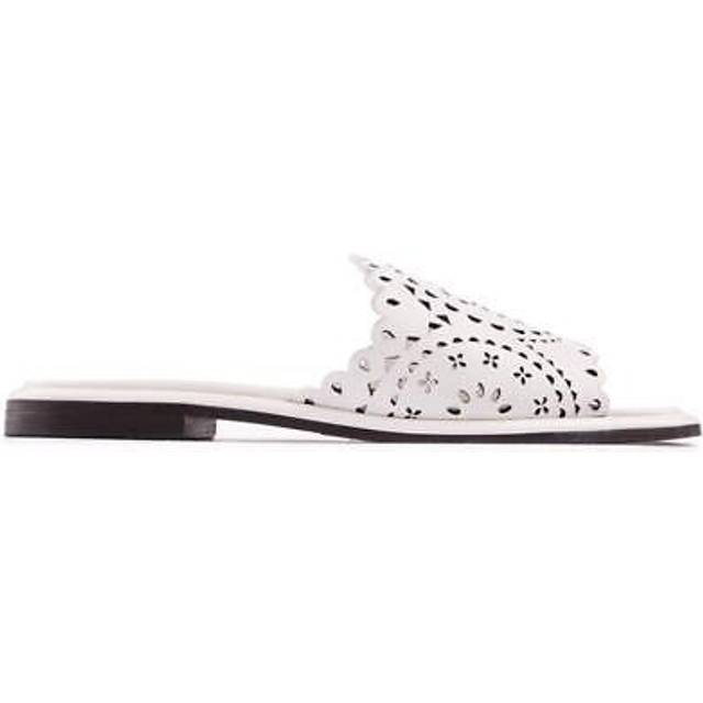 Ted Baker Womens Clovei Sandals - White Leather - Size UK 5