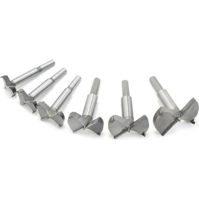 6pcs 30-60mm Forstner Drill Bit Set Hinge Hole Cutters Woodworking Saw Cutter