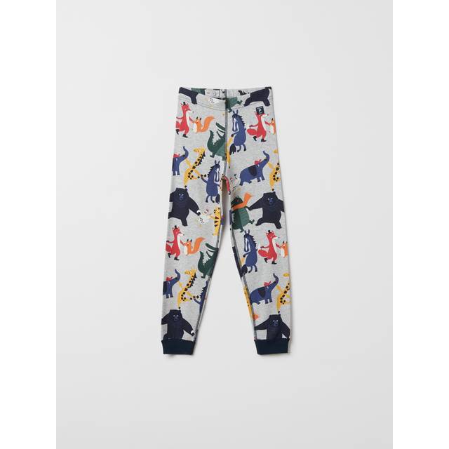 Dancing Animal Kids Leggings - Grey - 5-6y x 116