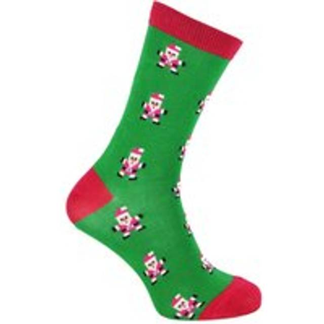 Mr Heron - Mens Christmas Socks - Green - UK 6-11