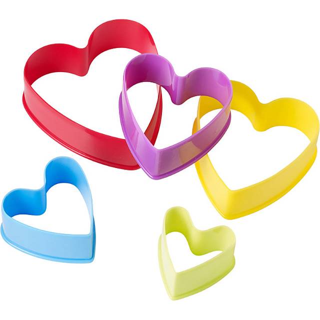 Lakeland 5 Heart Shaped Cookie Cutters Set