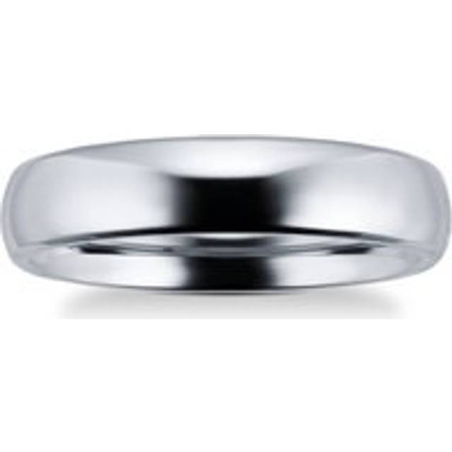 5mm Plain Band Ring In Titanium - Ring Size V