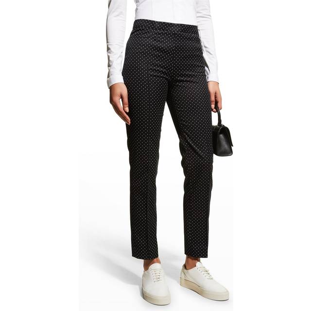 Franca Polka-Dot Stretch Polka-Dot Pants - BLACK PATTERN - 2
