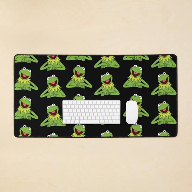 Desk Mat Kermit The Frog pattern Large Gaming Mouse Pad 35x16 inch