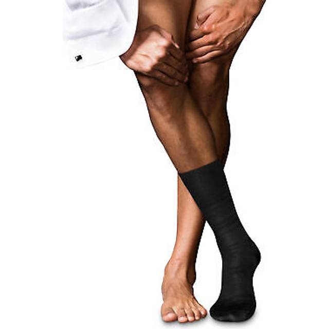 Falke mens highshine socks - black