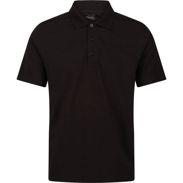 (XS, Black) Regatta Mens Pro 65/35 Short-Sleeved Polo Shirt