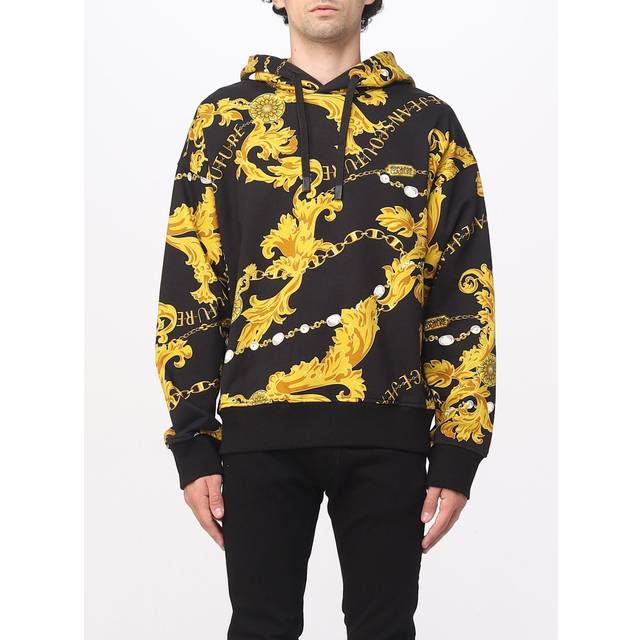 Versace Jeans Couture sweatshirt in Baroque print cotton - Black - S