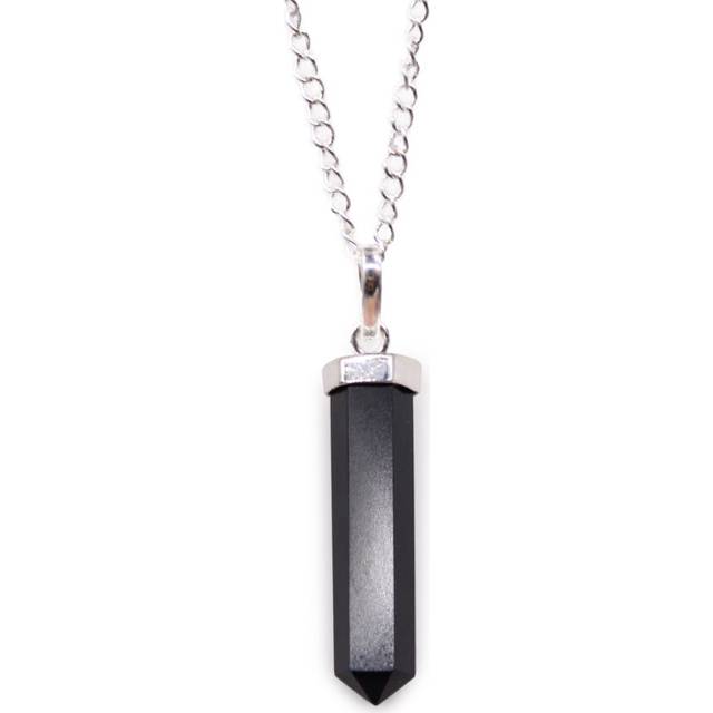 Gemstone Classic Point Pendant - Black Agate