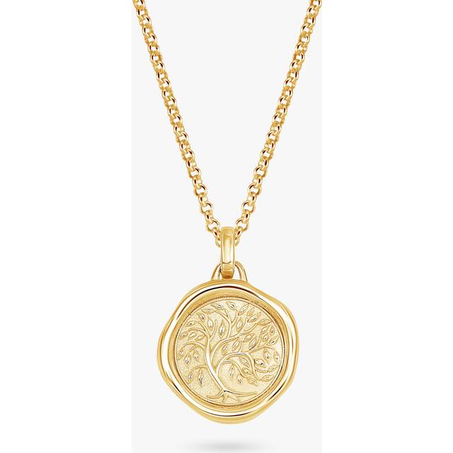 Dower & Hall Men's Tree of Life Talisman Pendant Necklace
