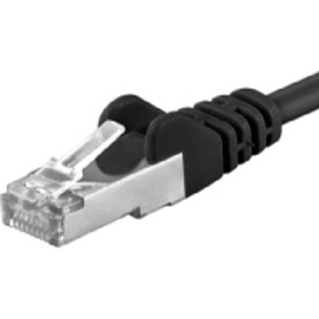 PremiumCord patchkabel CAT6a S-FTP, RJ45-RJ45, AWG 26/7 3m, cerná