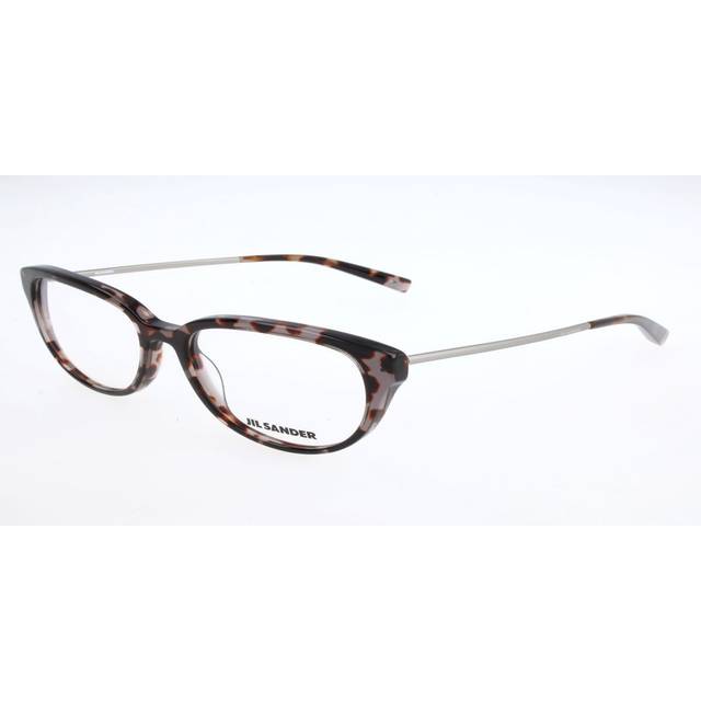 Jil Sander J 4008 B Women&#39;s Eyeglasses Tortoiseshell Size 52 (Frame Only) - Blue Light Block Available - Grey Havana (52)