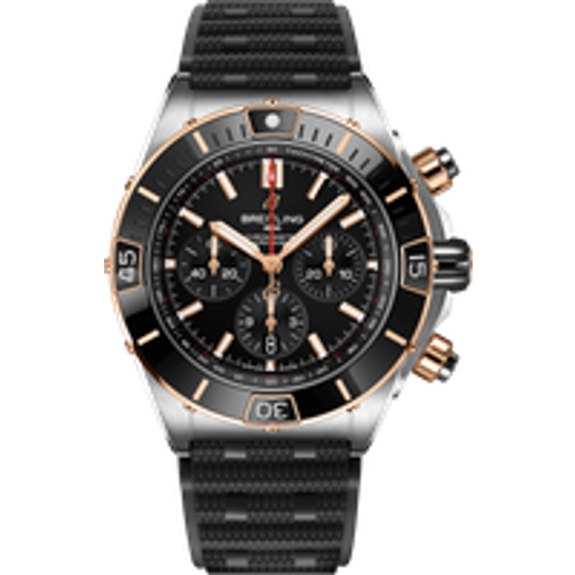 BREITLING Super Chronomat B01 44MM Black Dial Two-Tone Men's Watch UB0136251B1U1 - 44 mm