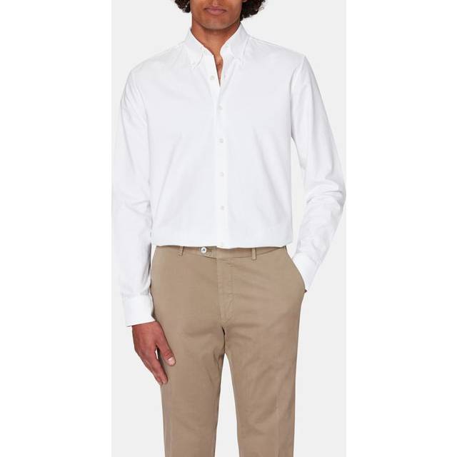 Oscar Jacobson Reg Fit BD Casual Oxford Optical White