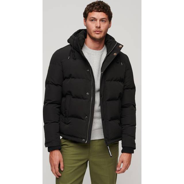 Hooded puffer jacket Superdry Everest - Noir - M