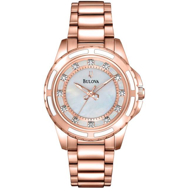 Bulova Watch Diamonds - White
