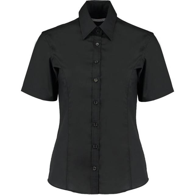 (18 UK, Black) Kustom Kit Womens/Ladies Tailored Business Shirt