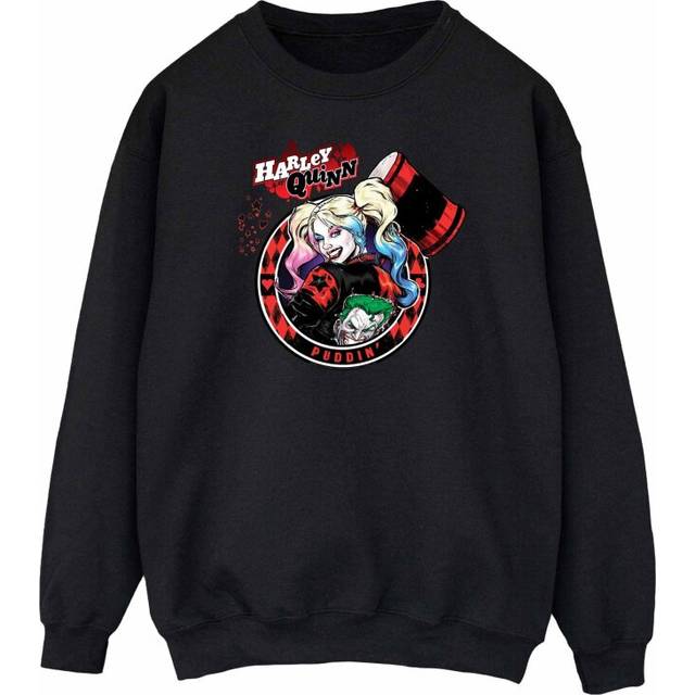 Harley Quinn Joker Patch Sweatshirt - Black