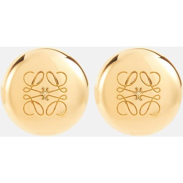 Loewe Anagram Pebble sterling silver earrings - gold (One Size)