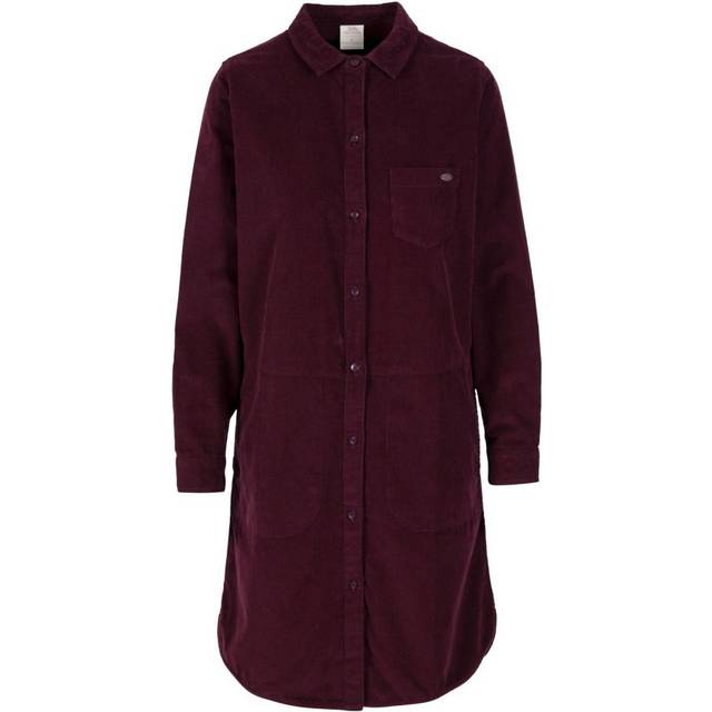 (M, Dark Cherry) Trespass Womens/Ladies Allison Shirt Dress