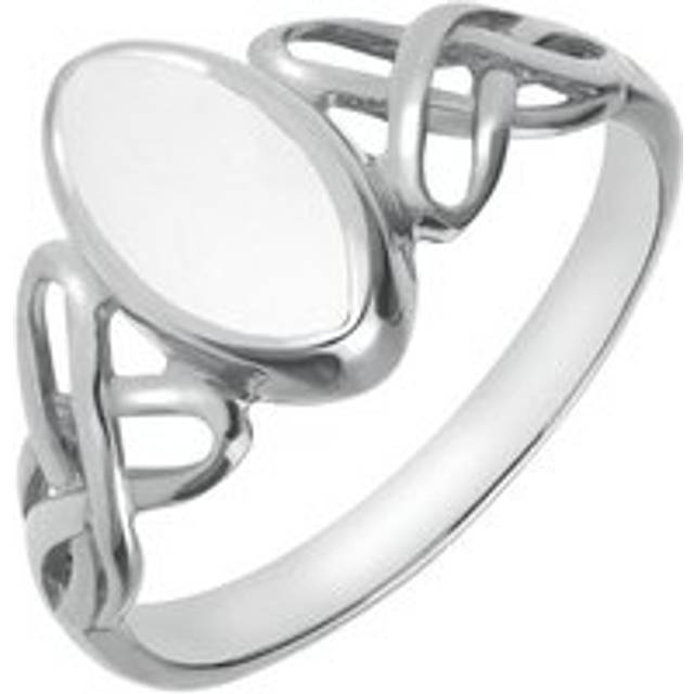 Sterling Silver Baxuite Marquise Celtic Ring