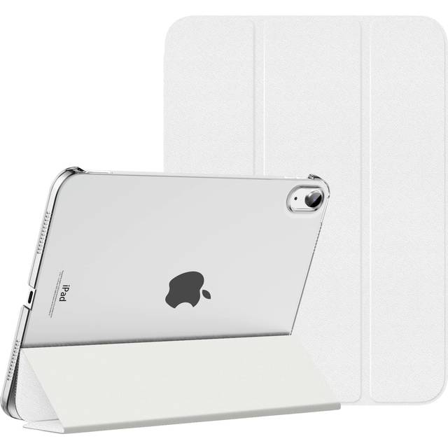 MoKo for iPad (A16) 11th Generation Case 2025, iPad 10th Generation Case 2022, Slim Stand Hard PC Translucent Back Shell Smart Cover Case for iPad 11 inch 2025, Auto Wake/Sleep, White