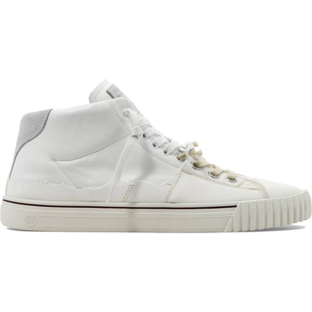 Maison Margiela Man Sneakers White Size 7 Leather, Textile fibers