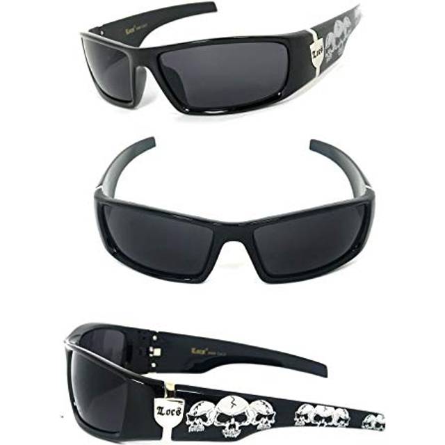 Locs Black Harcore Fly Sunglasses + Free Micro Fiber Bag (Black  Black)