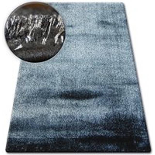 Rugsx - Carpet shaggy verona black/silver black 80x150 cm