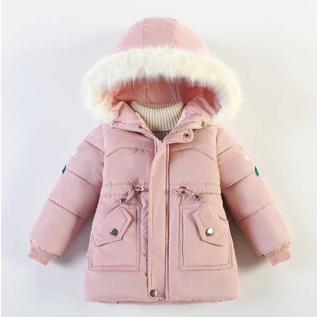 (pink, 7-8Years/Suitable for height 130cm) Children's Cotton Jacket Girl's Thickened Jacket, Birthday Gift, Halloween, Christmas