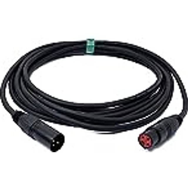 Audio cable 5 m xlr 3 pin plug to socket aux adapter in black