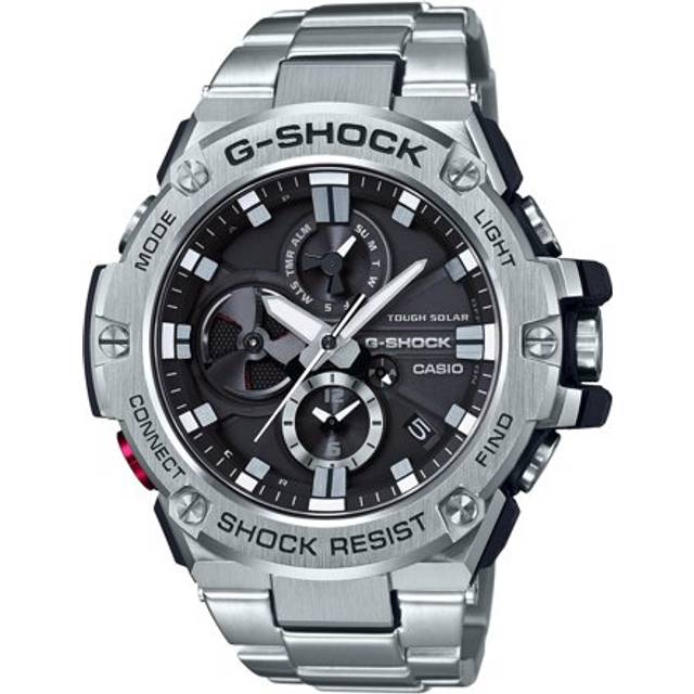 CASIO G-SHOCK GST-B100D-1AJF [G-STEEL Bluetooth Toughness Chronograph] Round Watch Silver Stainless