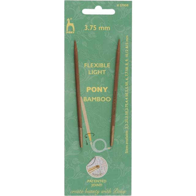 Pony Shanks Interchangeable Bamboo Circular Knitting Needles - 3.75mm (P57908)