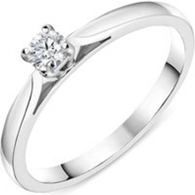 Platinum 0.15ct Diamond Brilliant Cut Solitaire Ring