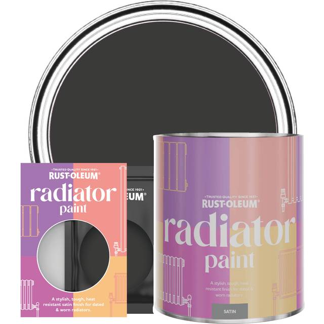 Rust-Oleum Radiator Paint, Satin Finish - Dark Magic - 10ml - Black
