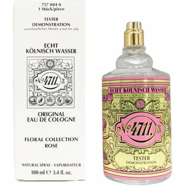 4711 Floral Collection Rose Cologne 100 ml EDC Spray (Unisex Tester) for Men (100 ml)
