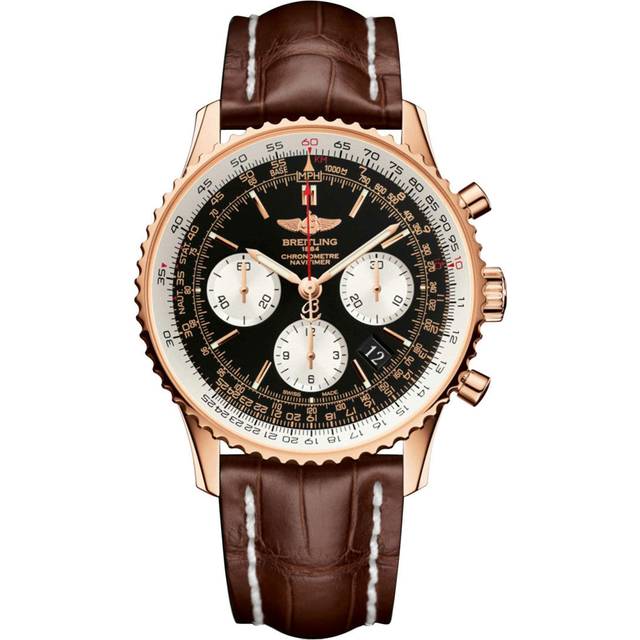 Breitling Watch Navitimer 01 Black Red Gold - Black