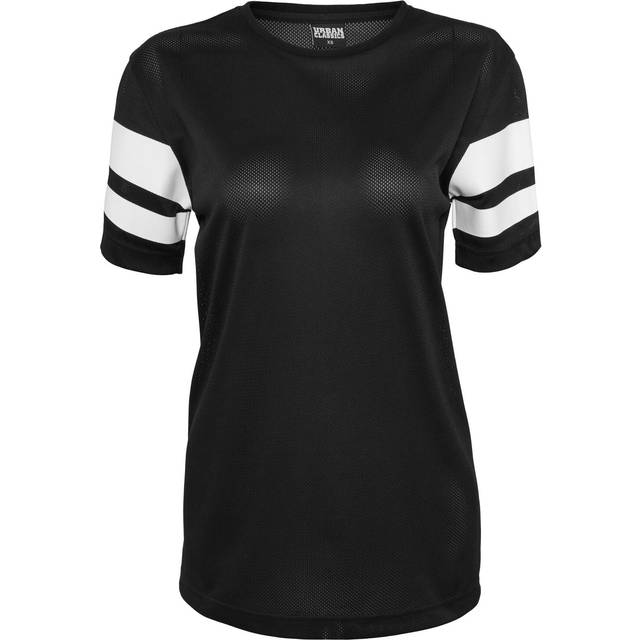 UC Ladies UC Stripe Mesh Tee Black / XS T-shirt