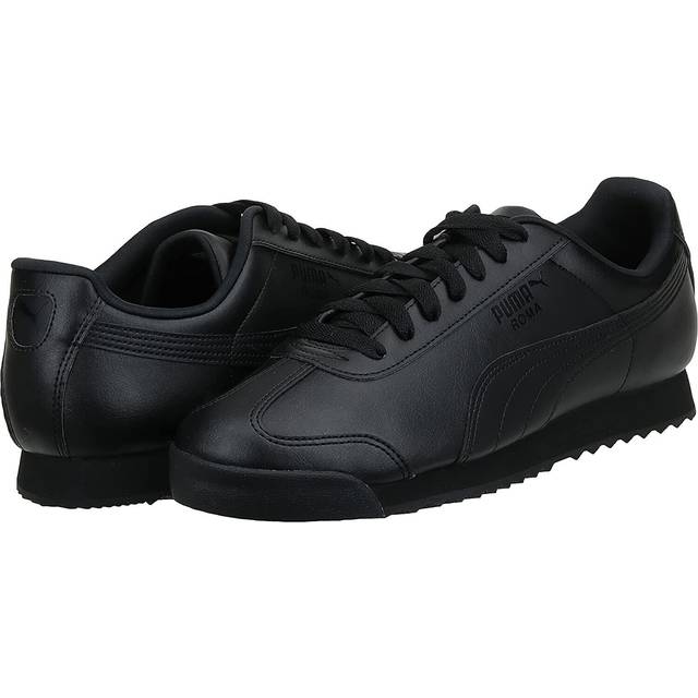 PUMA Men's Roma Basic Sneaker  Black/Black  7