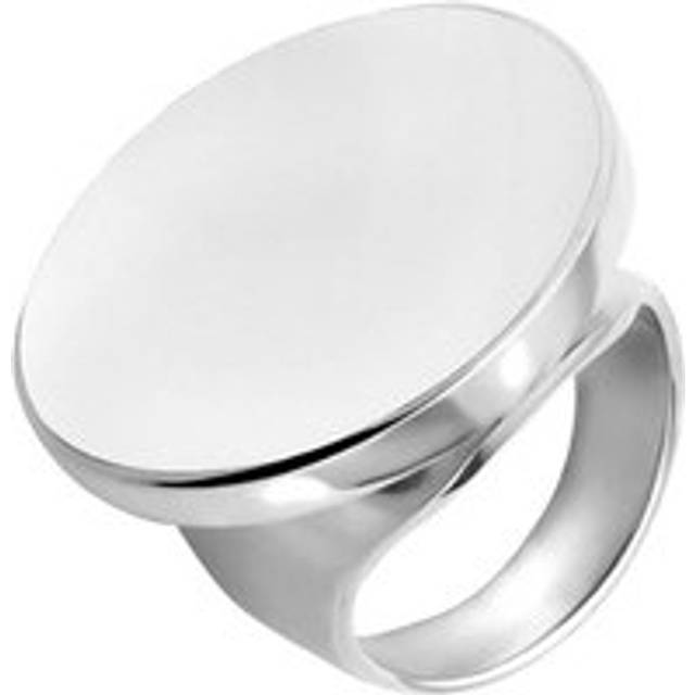 Sterling Silver Bauxite Large Round Ring
