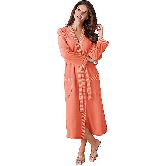 Comtessa Kimono Style Bathrobe - Apricot