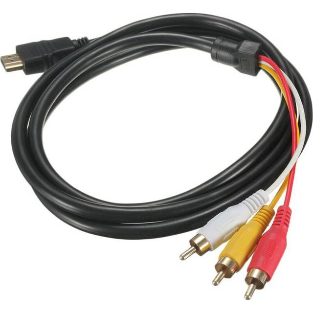 1080P HDTV HDMI Male to 3 RCA Audio Video AV Cable Cord Adapter Converter Connector Component Cable Lead For HDTV NEW