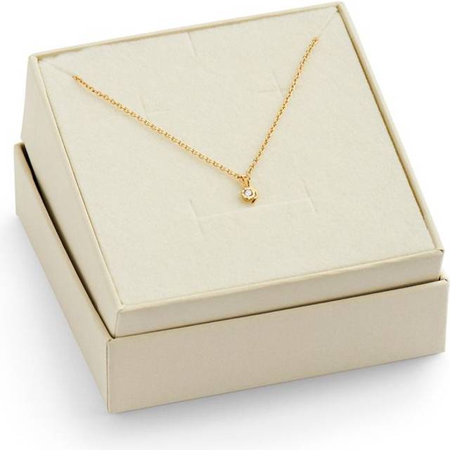 Stine A - PlanBørnefonden Petit Flow Bracelet with Chain and Stone - Armband - Goldplated - One Size
