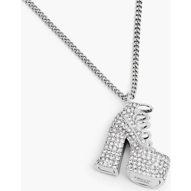 Marc Jacobs Silver 'The Kiki Ankle Boot' Necklace - 059 Silver/Crystal - UNI